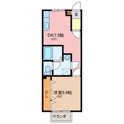 松阪駅 徒歩10分 2階の物件間取画像